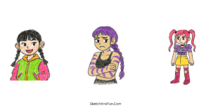Cute K-pop Demon Hunters Drawing Ideas For Kids