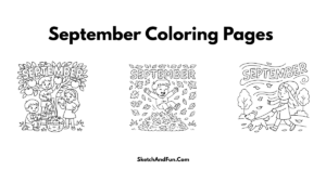 September Coloring Pages For Kids