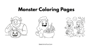 Free Monster Coloring Pages For Kids