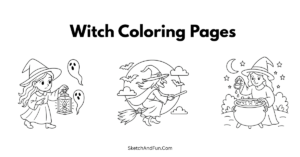 Free Witch Coloring Pages For Kids