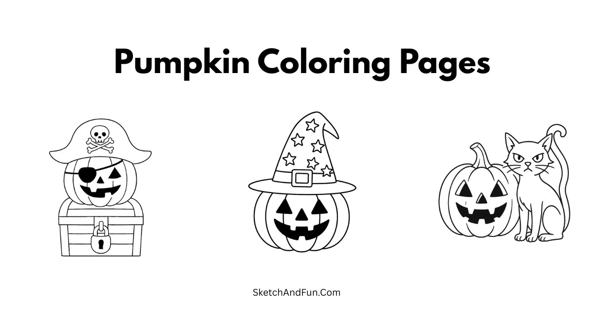 Pumpkin Coloring Pages For Kids