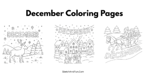 Free December Coloring Pages For Kids