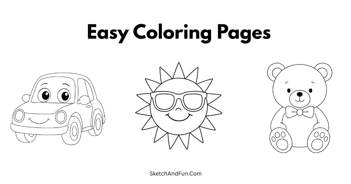 Free Easy Coloring Pages For Kids