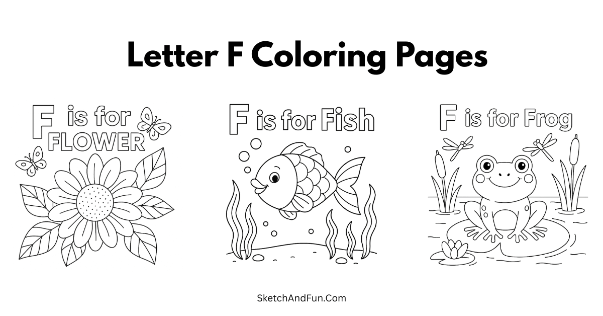 Letter F Coloring Pages For Kids
