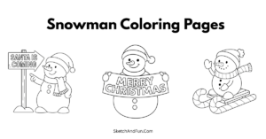 Free Snowman Coloring Pages For Kids