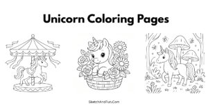 Unicorn Coloring Pages For Kids