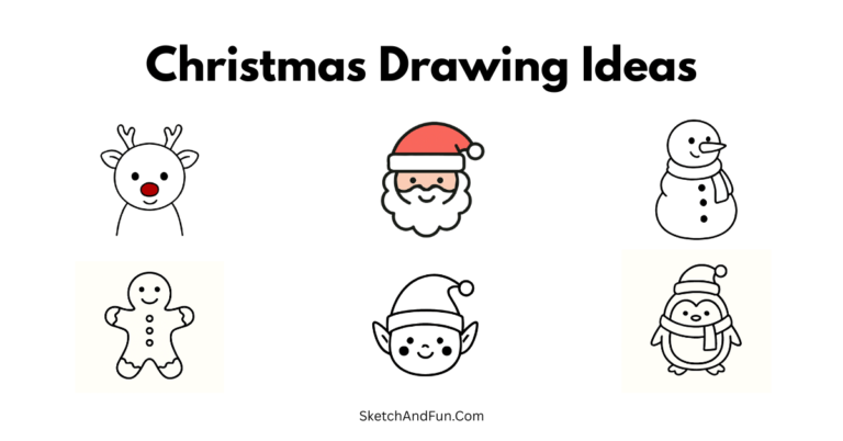 Free Christmas Drawing Ideas For Kids
