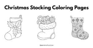 Christmas Stocking Coloring Pages For KIds