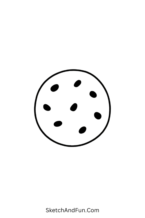 Christmas coloring drawing ideas of a cookie with icing decorations.