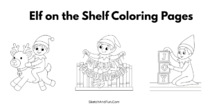 Free Elf on the Shelf Coloring Pages For Kids