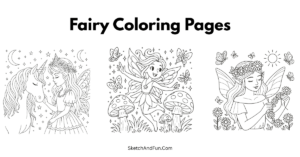 Fairy Coloring Pages For Kids