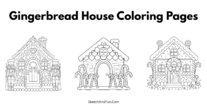 Free Gingerbread House Coloring Pages For Kids