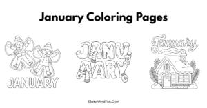 January Coloring Pages For Kids