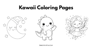 Kawaii Coloring Pages For Kids