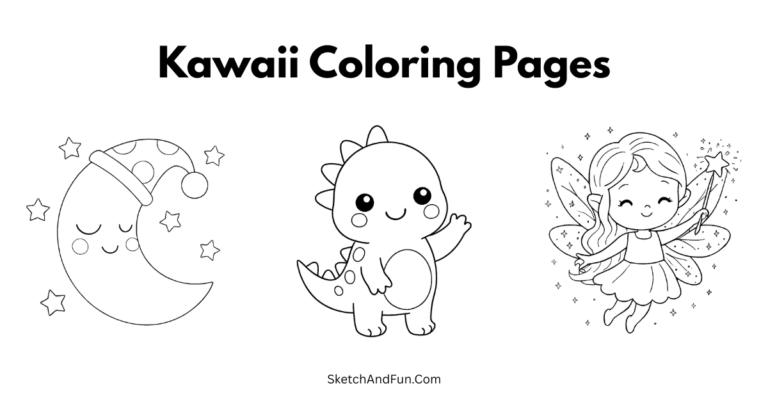 Kawaii Coloring Pages For Kids