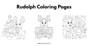 Rudolph Coloring Pages For Kids