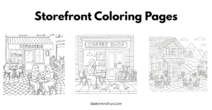 Free Storefront Coloring Pages For Kids
