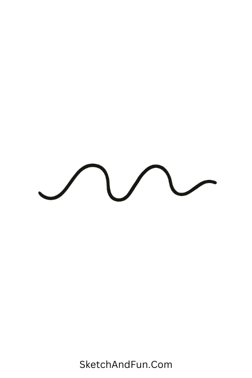 Cool drawing ideas for birthday card – Abstract wave lines flowing softly.