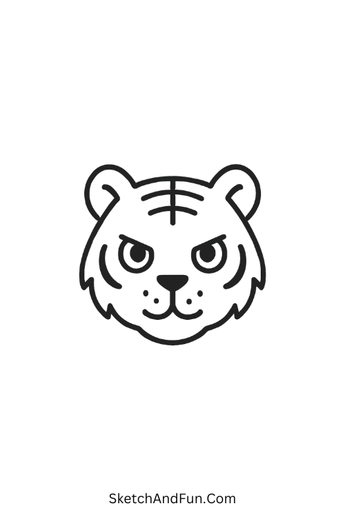 Cool drawing ideas to colour in – Tiger eye filled with focus.