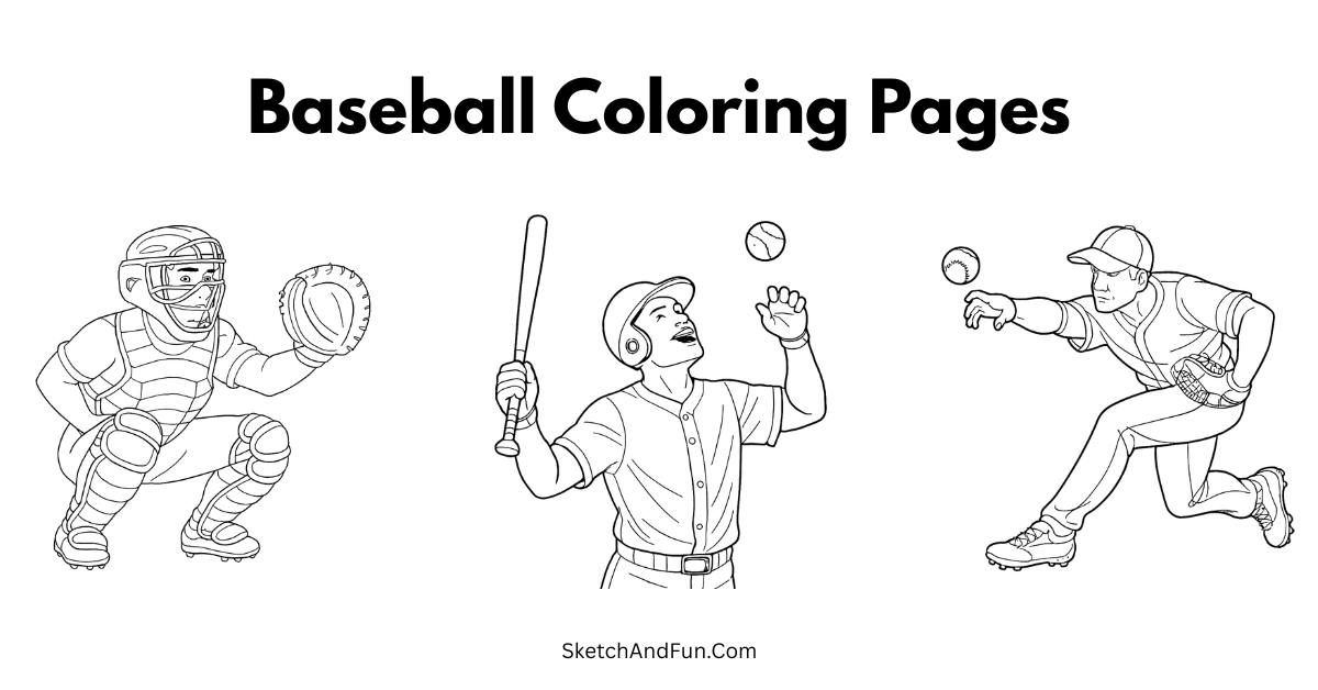 Baseball Coloring Pages For Kids