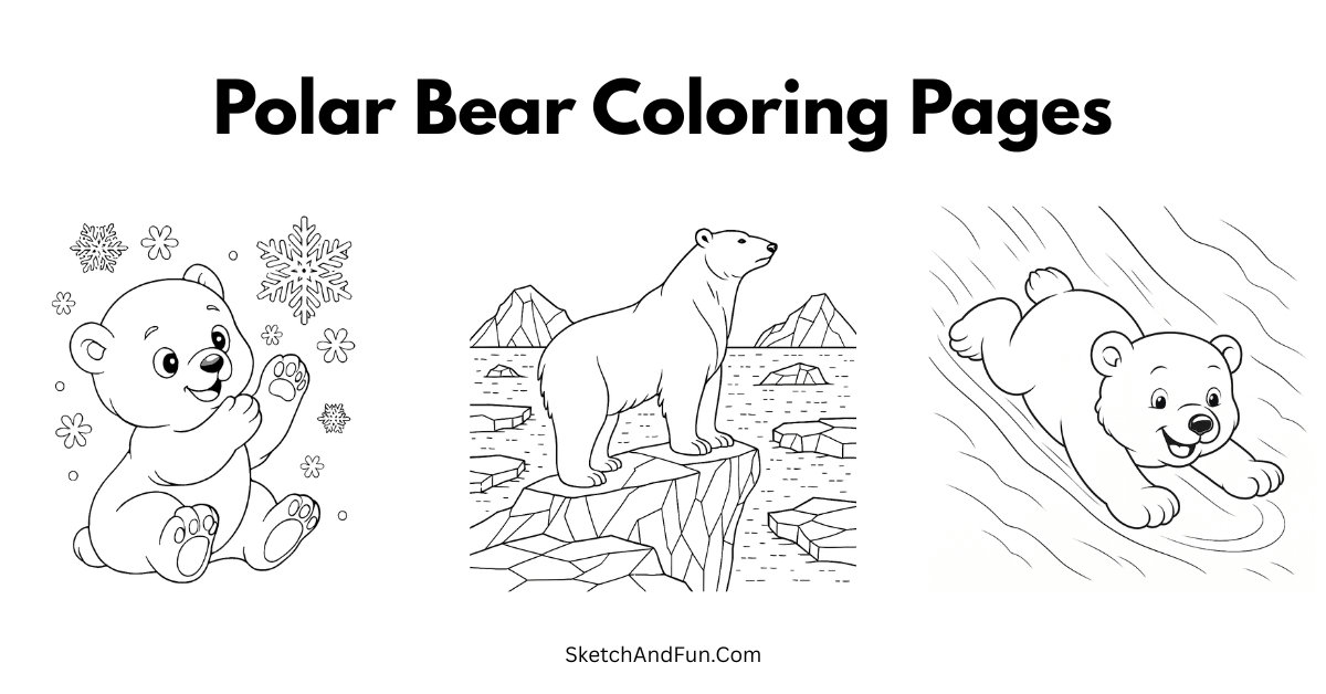 Polar Bear Coloring Pages For All Ages 40 Printable Coloring Activity Polar Bear Coloring Pages For All Ages 40 Printable Coloring Activity