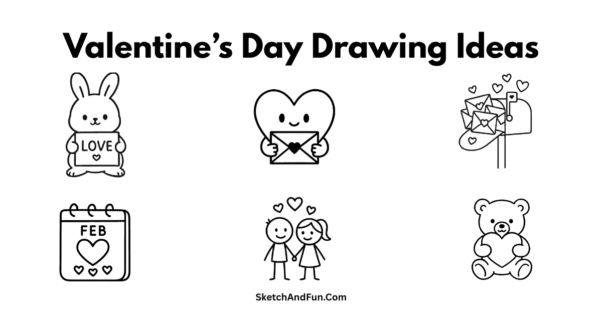 50+ Valentine’s Day Drawing Ideas