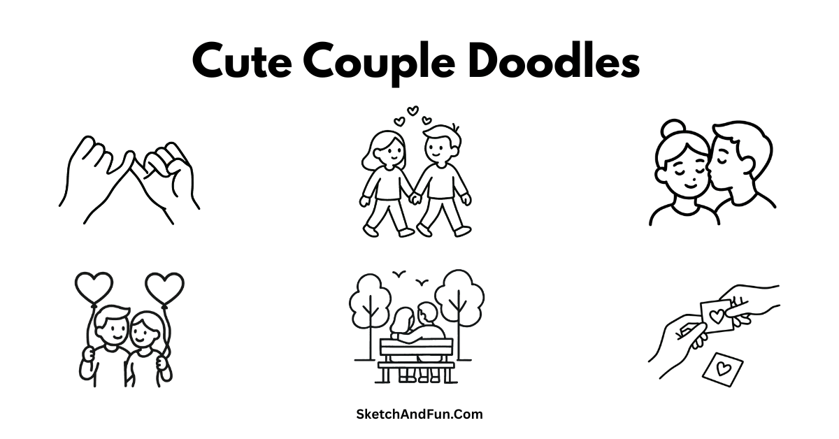 25+ Cute Couple Doodles That Feel Full of Love