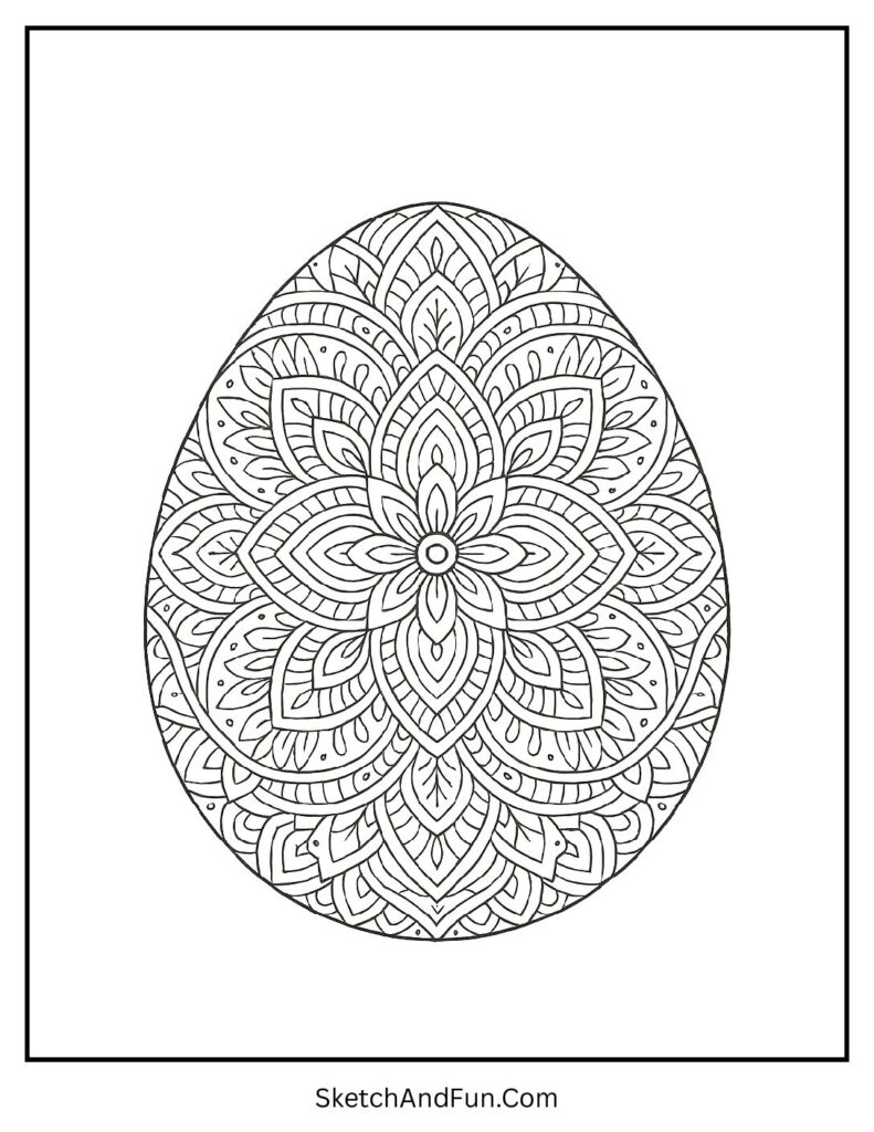 Bunny family enjoying picnic together in Easter coloring pages for family