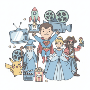 Movies & TV Shows Coloring Pages - Free PDF Printables