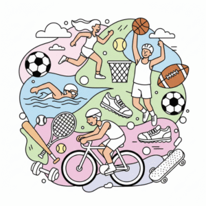 Sports Coloring Pages Free PDF Printables