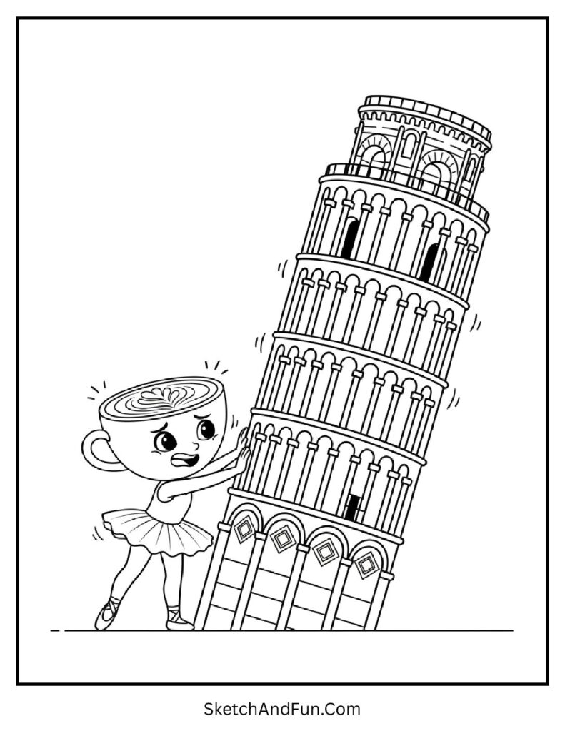 Ballerina Cappuccina Coloring Pages Free PDF Printables