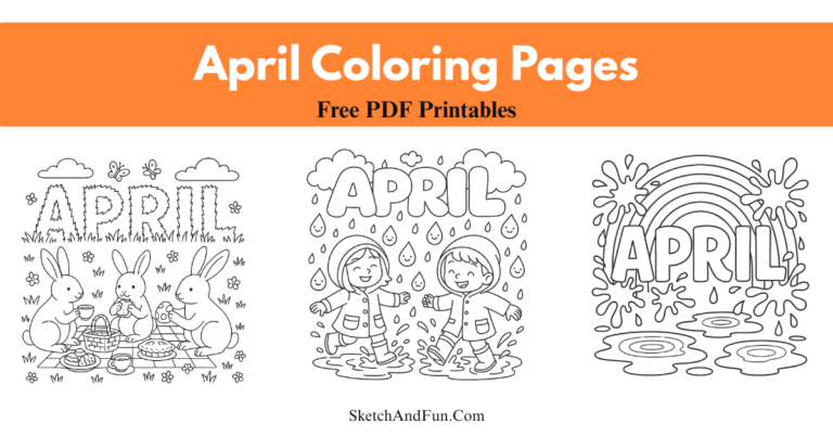 50+ April Coloring Pages (Free to Download & Print)