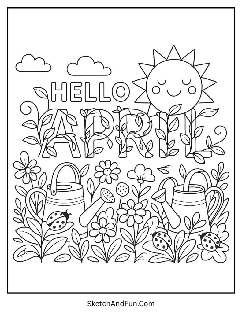 50+ April Coloring Pages (Free to Download & Print)