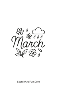 30+ Cute March Drawing Ideas - Sketch and Fun