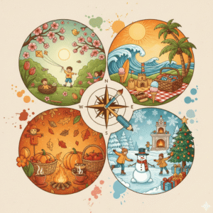 Seasons and Months Drawing Ideas