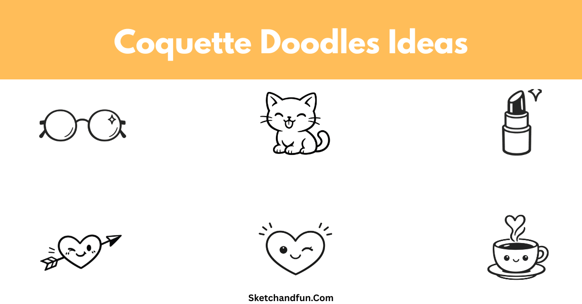15+ Coquette Doodles and Drawing Ideas