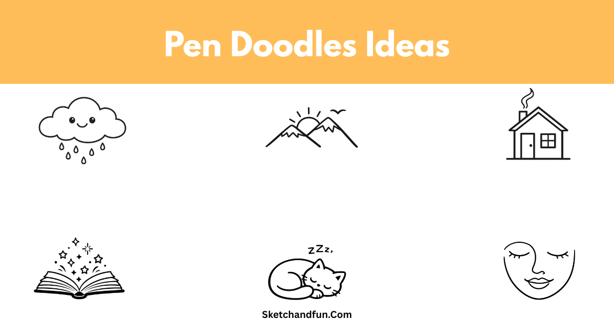 15+ Pen Doodles and Drawing Ideas