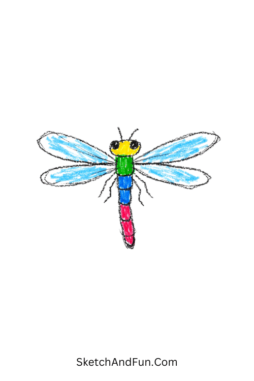A doodle of dragonfly hovering wings, may doodles for school