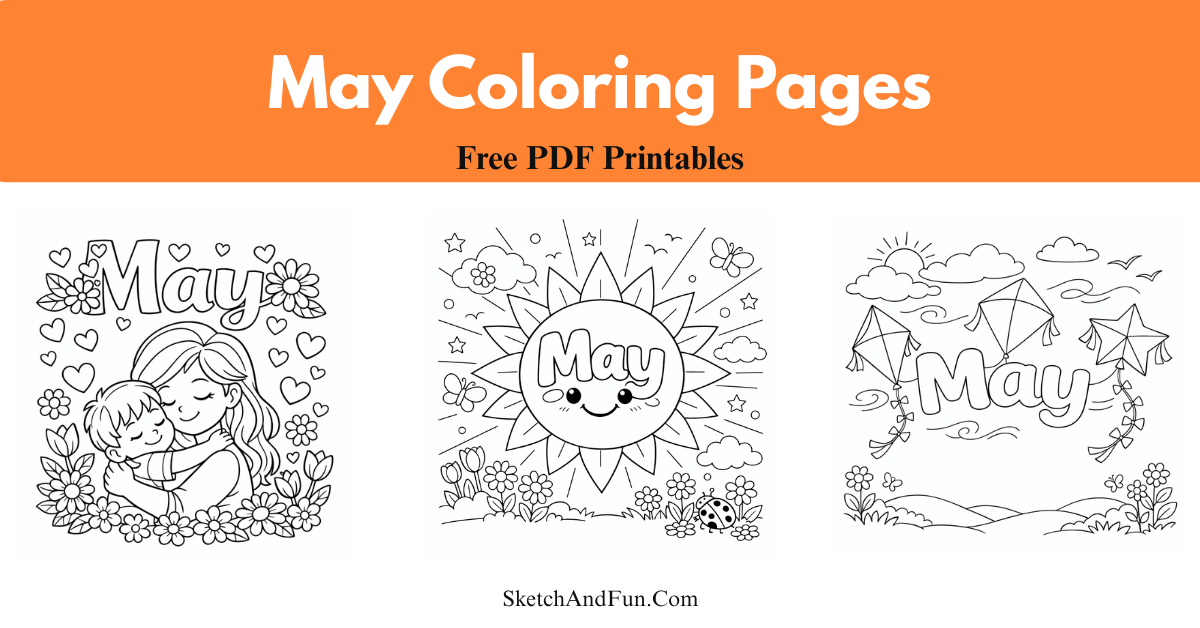 30+ May Coloring Pages