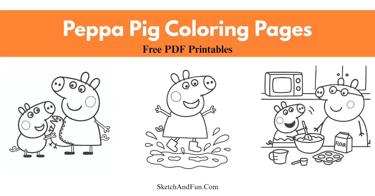 30+ Peppa Pig Coloring Pages
