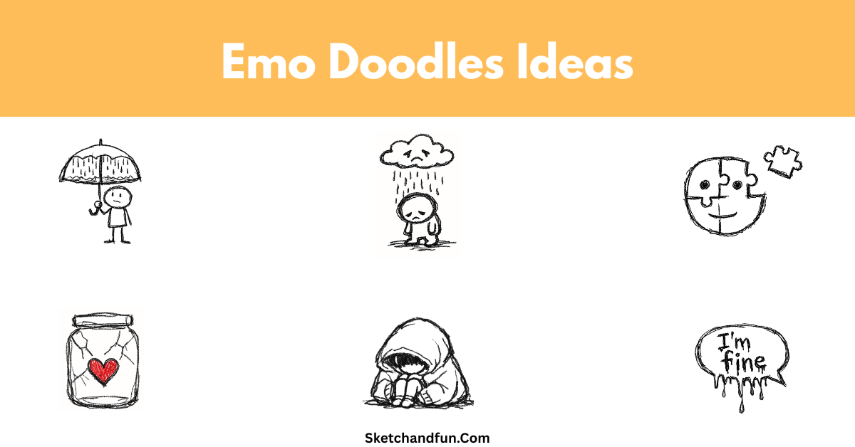 21+ Emo Doodles and Drawing Ideas