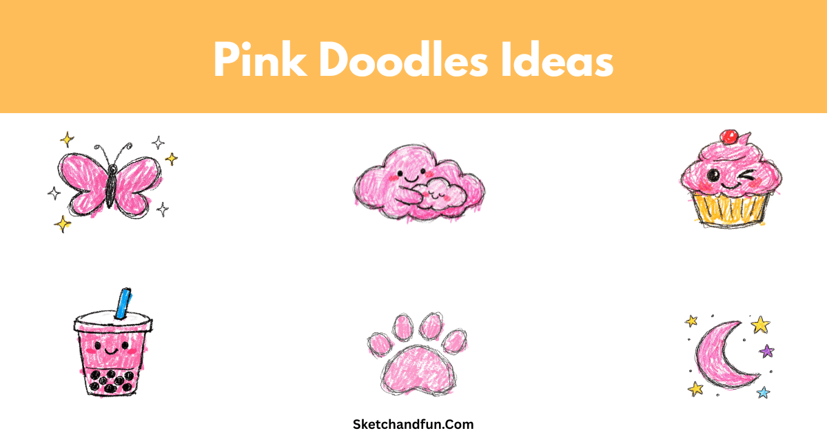 15+ Pink Doodles and Drawing Ideas