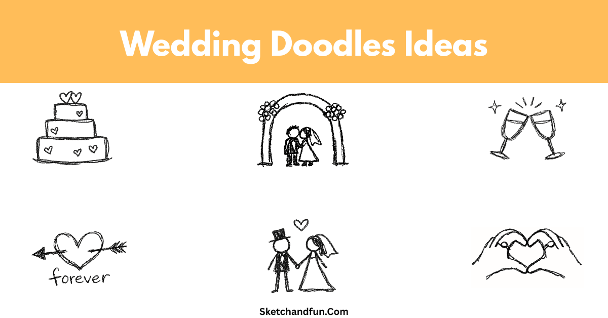 20+ Wedding Doodles and Drawing Ideas