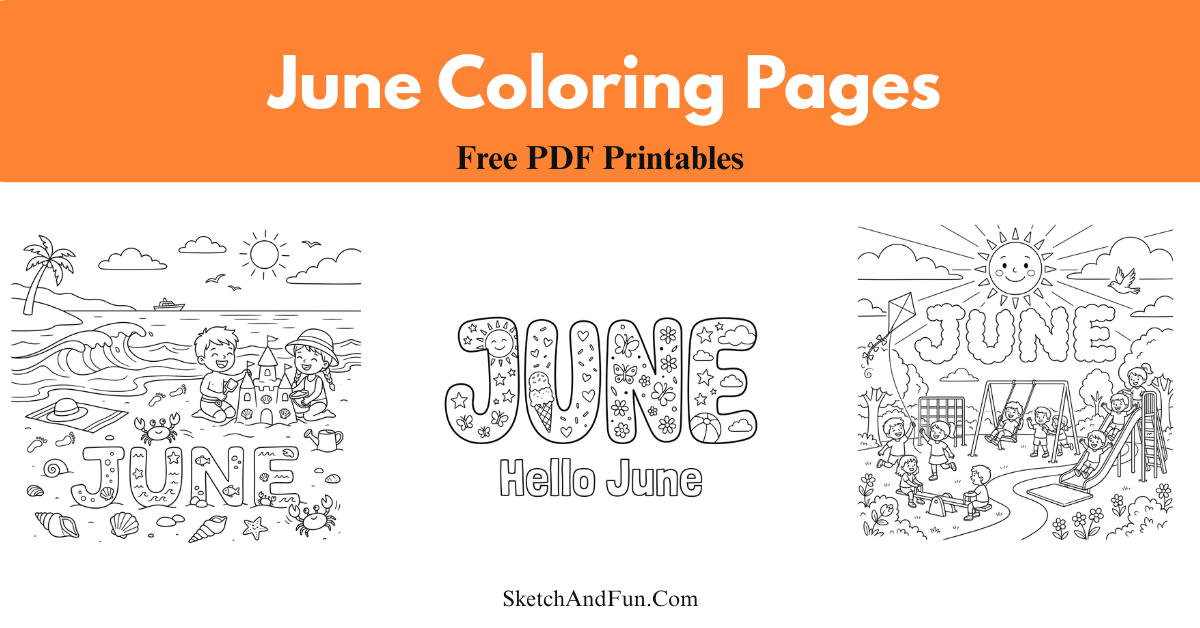30+ June Coloring Pages
