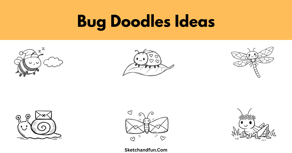 15+ Bug Doodles and Drawing Ideas