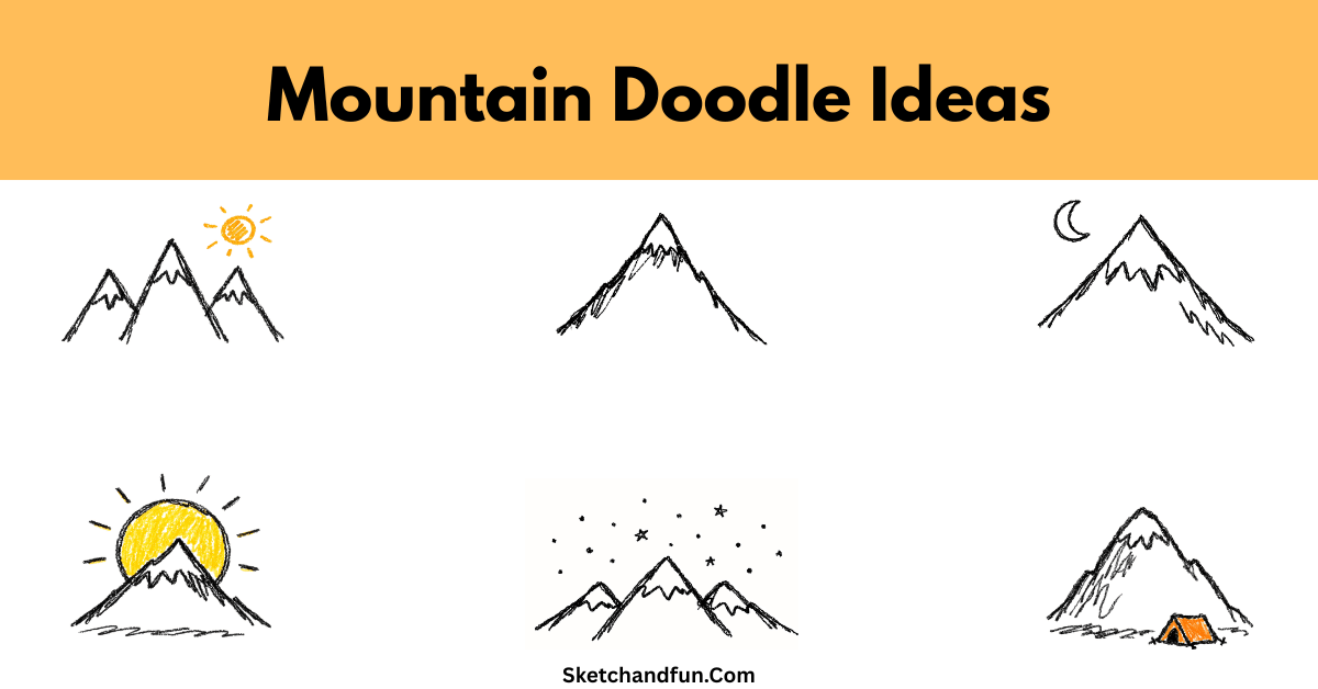 15+ Mountain Doodles Ideas