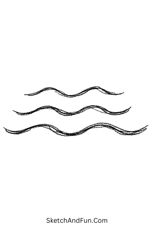 Relaxing zen drawing ideas with soft flowing water-like curves