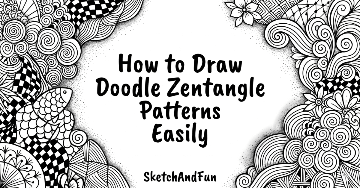 How to Draw Doodle Zentangle Patterns Easily
