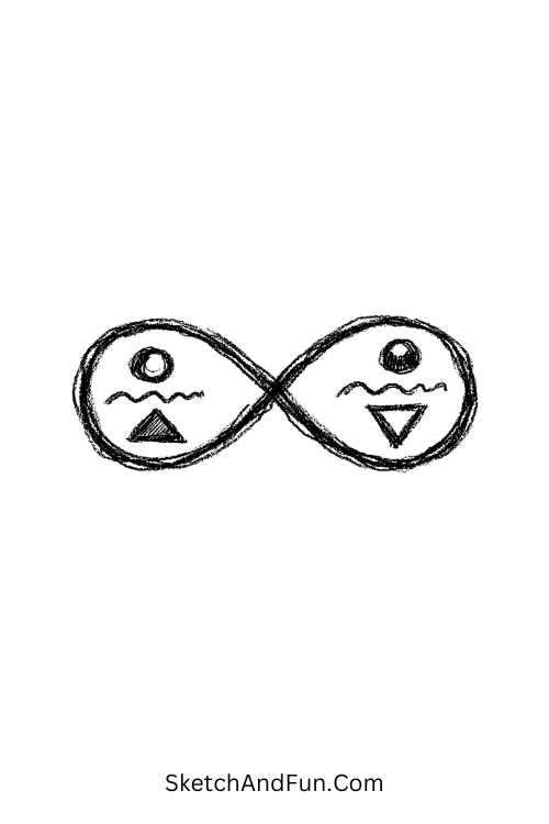 zen doodle step by step guide infinity loop with mirrored pattern balance