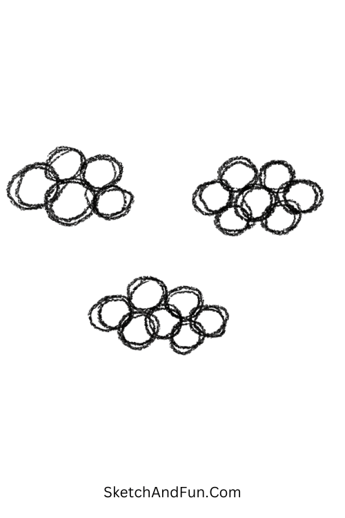 Mini Circle Clusters – Zen doodle coloring pages with clustered small circle patterns